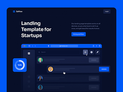 Saflow SaaS Landing Page