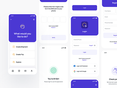 Travel Mobil App / All Pages by Erşad Başbağ on Dribbble