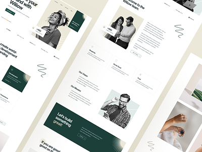 Landing: Willow Agency Template agency agency template business company page design flowbase hero landing landing page one page sub pages template typography ui ux webflow webflow template website website design yellow