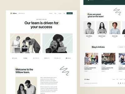 Landing: Willow Agency Template