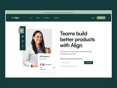 Landing : Align Webflow Template