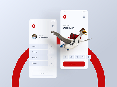 01-Daily UI / Turkish Airlines Mobil App airlines app design bird design fly typography ui user experience user interface ux vector web design