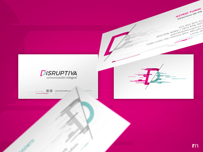 Disruptiva Agency branding: Personal cards 02 art direction brand brand identity branding branding design design graphic design identity identity design logo design marcas