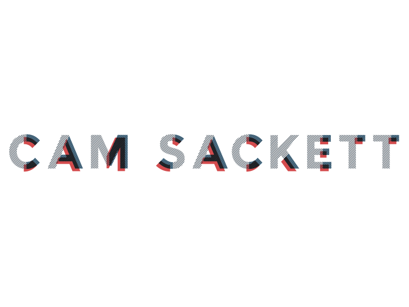 Personal branding - Cam Sackett animated logo cam sackett design interaction design logo motion design personal branding personal logo