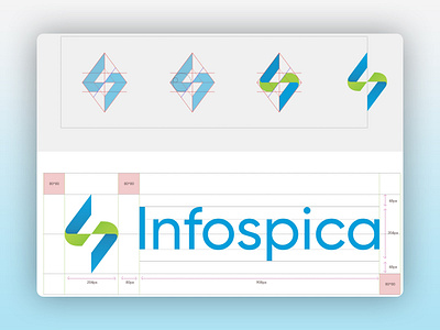 infospica logo branding design illustration logo vector