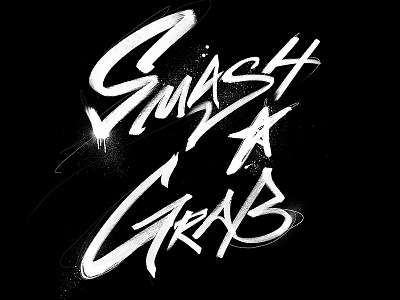 Smash+Grab Visual Identity Design brushlettering graphicdesign handlettering logo typography