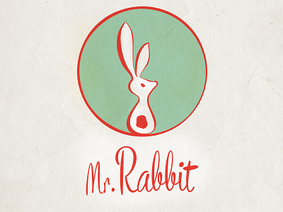 Mr Rabbit logo graphicdesign illustration logo typography