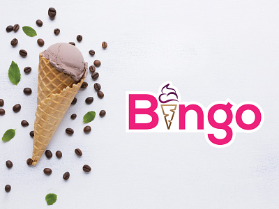 Bingo For Dribbble brand branding corporate identity design image logo logodesign minimalist logo photoshop print design socialmedia typography