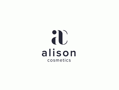 Alison Cosmetics logo branding cosmetic graphicdesign logo logo design logoconcept logocore logotype minimalist simple design typogaphy