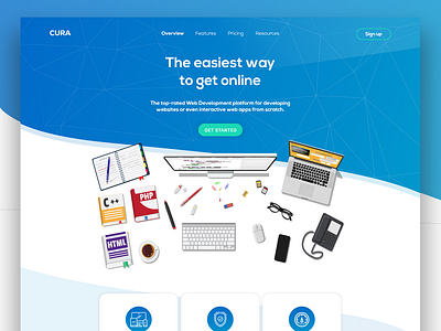 Web dev company landing page