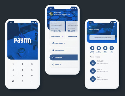 Paytm App Redesign app concept appdesign appdesigner appui dailyui interfacedesign minimalist mobileapp mobileappdesign redesign concept ui ux