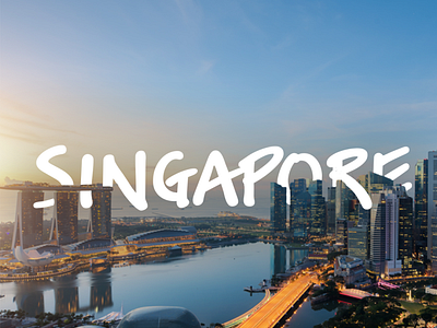 Singapore typography cityscape design minimalist simple design singapore travel typeface typo typogaphy typographic typography art