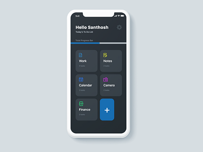 To Do app concept dailyui dark mode design interfacedesign ios app layout minimalist mobile app screen design simple design typographic ui ux webdesign