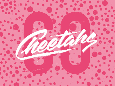 Go Cheetahs brush cheetah cheetahs go lettering logo script
