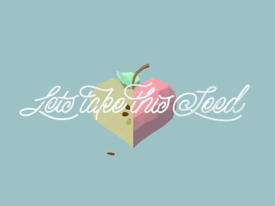 the seed 3d apple heart low poly script type
