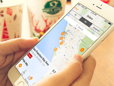 LookkApp app clean design flat interface ios iphone map startup task ui ux