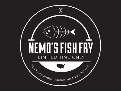 Nemo's Fish Fry dead fictionrelocationproject fish fishing logo