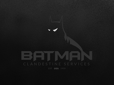 Batman Clandestine Services batman branding dark frp illustration logo thefictionrelocationproject vector