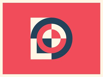 D d geometric letter letter d target