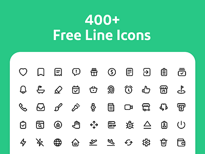 400+ Free Line Icons