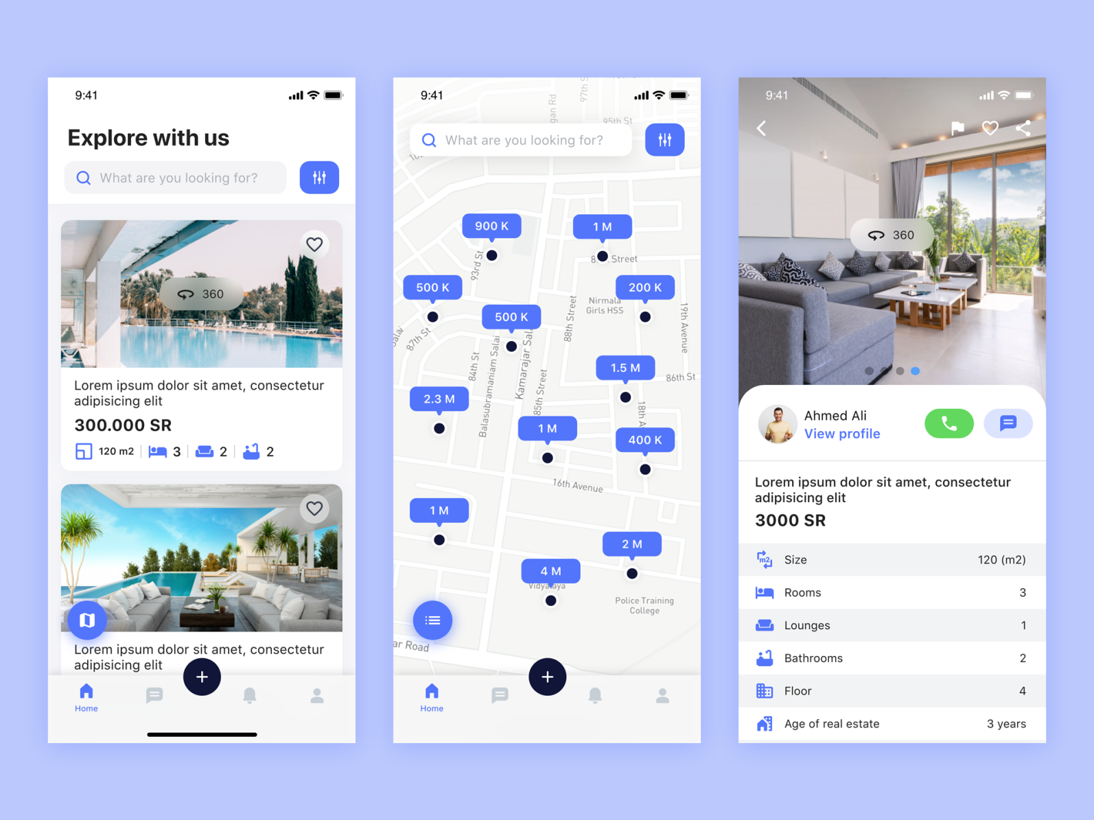 Real Estate Market App by Ahmed Agrma on Dribbble