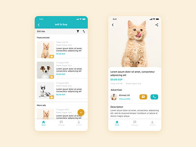 GoooPets App app design mobile pets ui user experience user interface ux