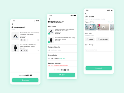 Prestige - Checkout & Gift Card app cart checkout design gift gift card mobile shopping ui user experience user interface ux