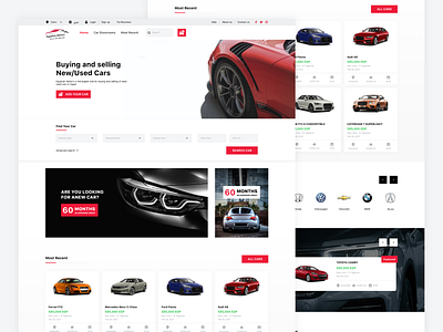 Egyptian Motors - Home Page auto car car design sell ui user experience user interface ux