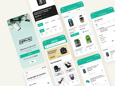 Care & Fit - App app care design e commerce fit mobile shopping ui user experience user interface ux
