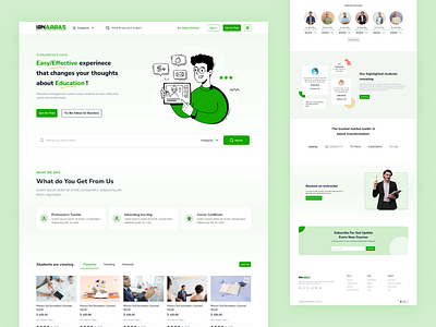 IBN ABBAS - Landing Page app courses design e learning landing page online course online learning school ui user experience user interface ux web