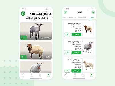 Khial App app design mobile sheep sheep app shopping ui user experience user interface ux