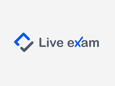 Live exam Logo brand branding delivery design exam exam logo illustration live logo logo design logodesign