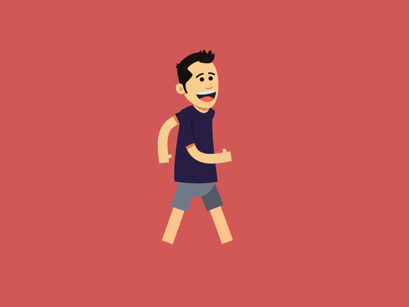 My Walk Cycle Animation after effects animation loop motion graphics walk cycle