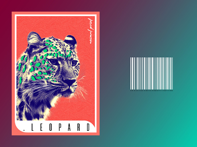 #3.LEOPARD animal animalprint art barcode colors design dot gradient illustrator leopard photoshop print typography wild animal wildlife