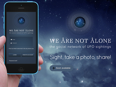 We are not alone - the app alien app community ios research space ufo ui uiux ux