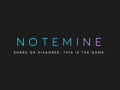 Notemine, logo brand logo notemine side project