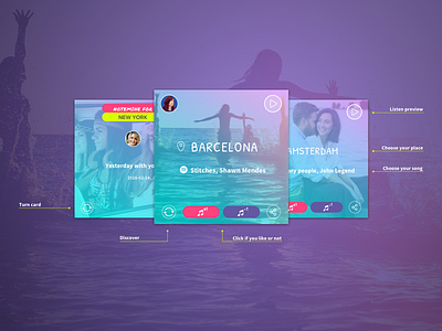 Notemine #2 card music notemine side project spotify ui ux