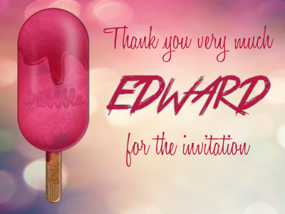 Thanks Edward debut draft first thanks