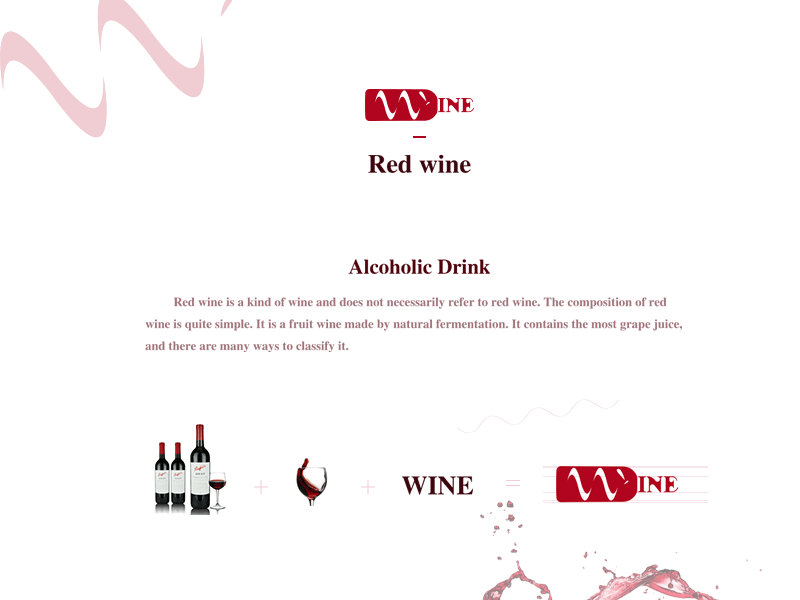 Red wine graphic design logo vi wine