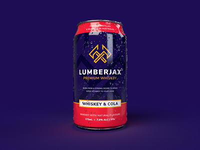 Lumberjax Whiskey - Packaging Design 3d branding clean design flat icon identity minimal packaging typography vector whiskey