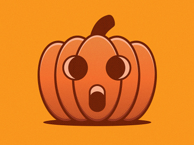 Halloween Pumpkin art clean design flat icon identity illustrator minimal vector