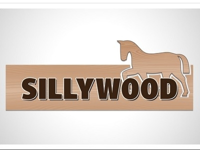 Sillywood art branding color design logo