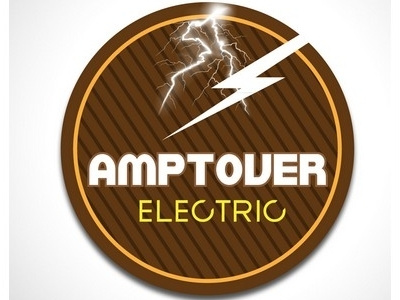 Amptover Electric art branding color design illustration. logo