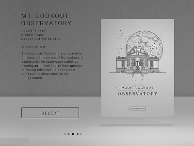 The Observatory illustration poster