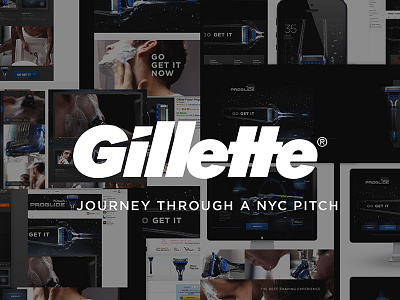 Gillette Wallaper art direction business pitch gillette product design uxui