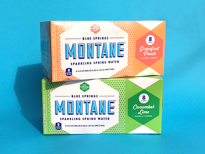 Montane Carriers branding design food and beverage geometric identity packaging sparkling water