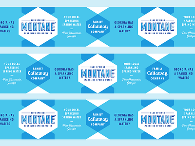 Montane Pallet Base Wrap beverage brick and mortar display point of sale print design