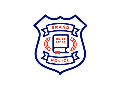 Brand Police badge brand guidelines