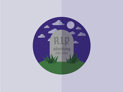 R.I.P. Advertising (For me at least) cemetery clouds grass grave moon night r.i.p. stars tombstone