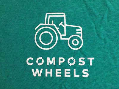 Compost Wheels T-Shirt compost farm garden green recycle tractor